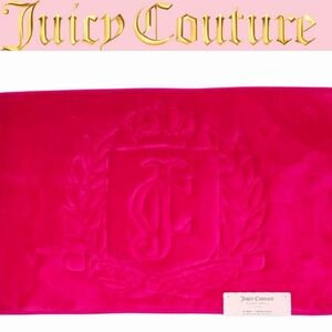 Juicy Couture Home JC Logo Crest Memory Foam Bath Rug